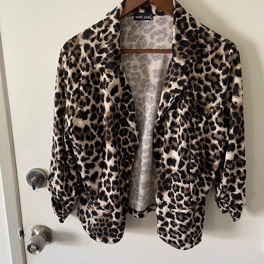 Leopard Blazer